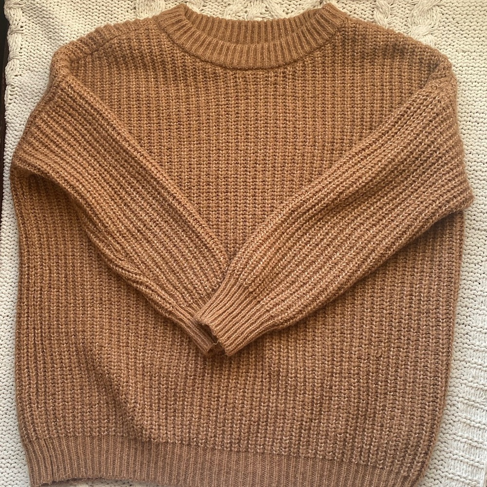 SO Men's Tan Crewneck Sweater
